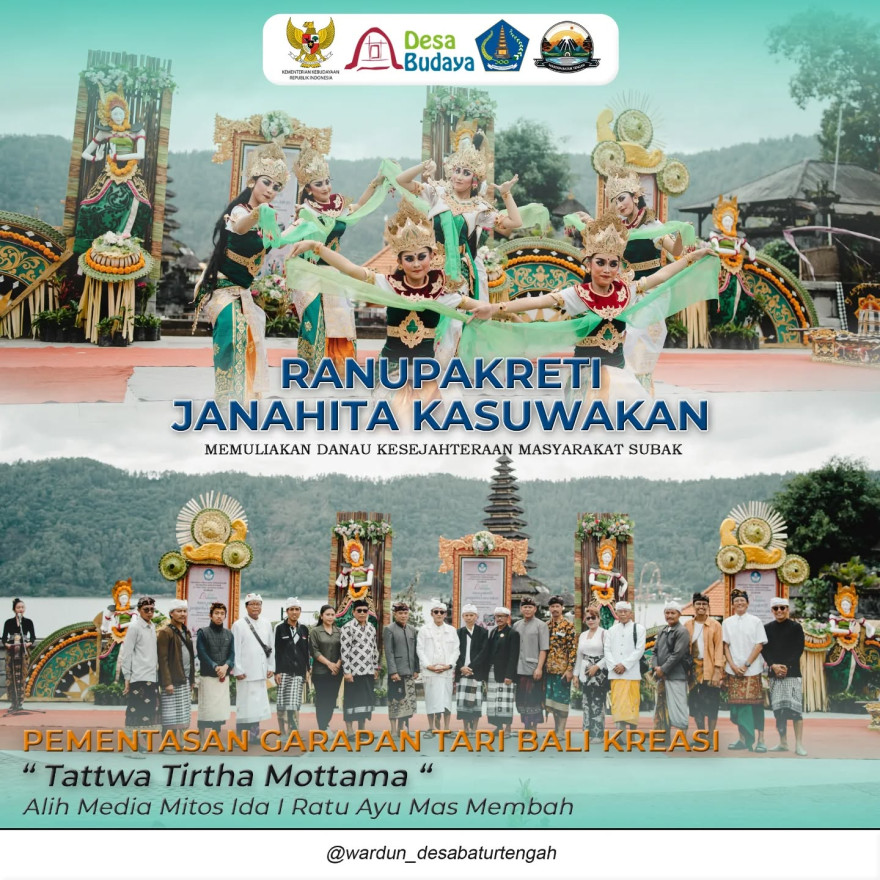 Penguatan Ekosistem Kebudayaan di Desa Warisan Dunia Subak Pura Ulun Danu Batur Das Pakerisan